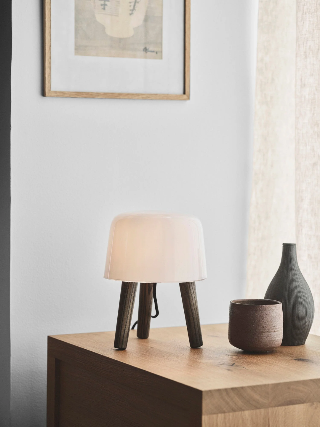 Milk Table Lamp NA1 (スモークオイルアッシュ)